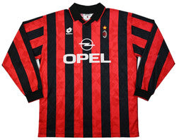 Maillot AC Milan Domicile 1995-96 Lotto Manches Longues