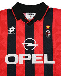 Maillot AC Milan Domicile 1995-96 Lotto Manches Longues