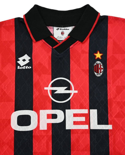 Maillot AC Milan Domicile 1995-96 Lotto Manches Longues