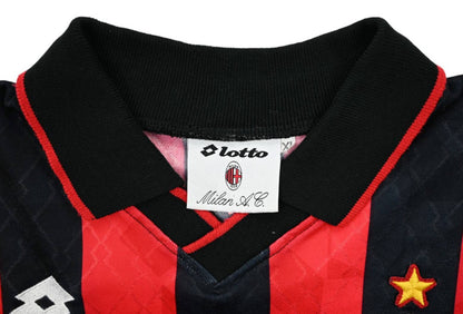 Maillot AC Milan Domicile 1995-96 Lotto Manches Longues