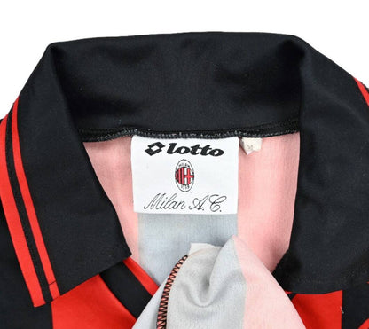 Maillot AC Milan 1995-96 Lotto Maldini Manches Longues Vintage