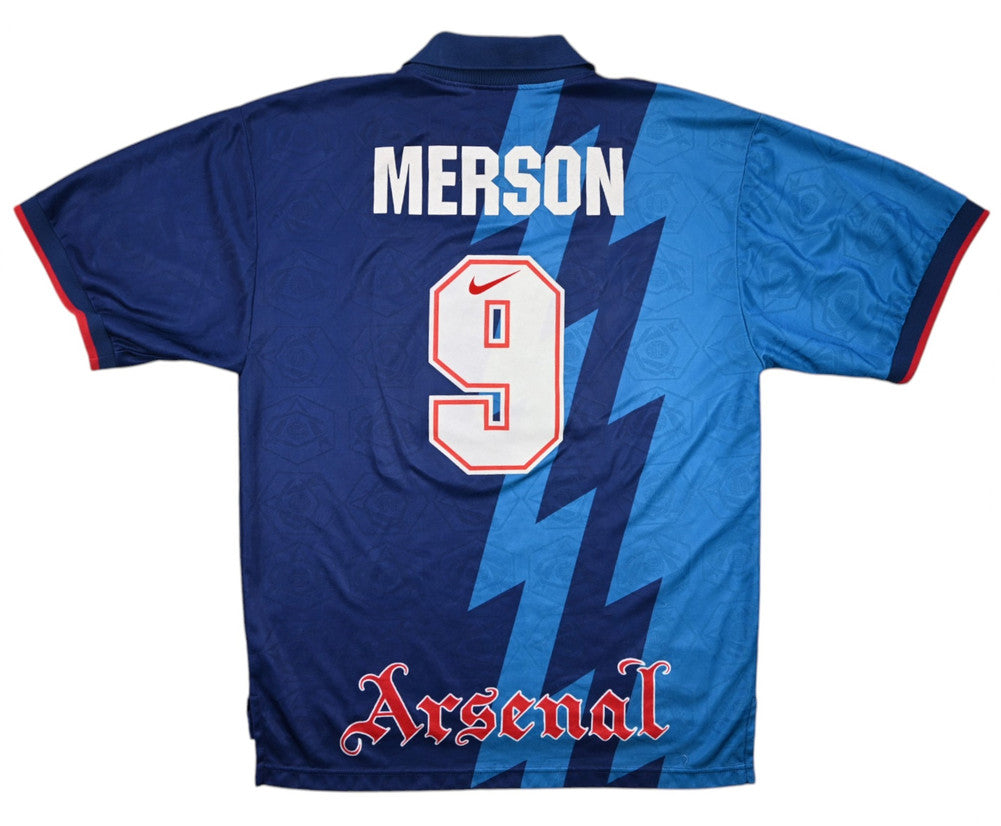Maillot Arsenal Extérieur Nike 1995-96 Merson Vintage JVC