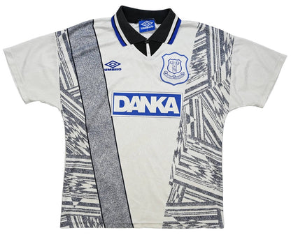 Maillot Everton Extérieur Umbro 1995-96 Vintage DANKA – M