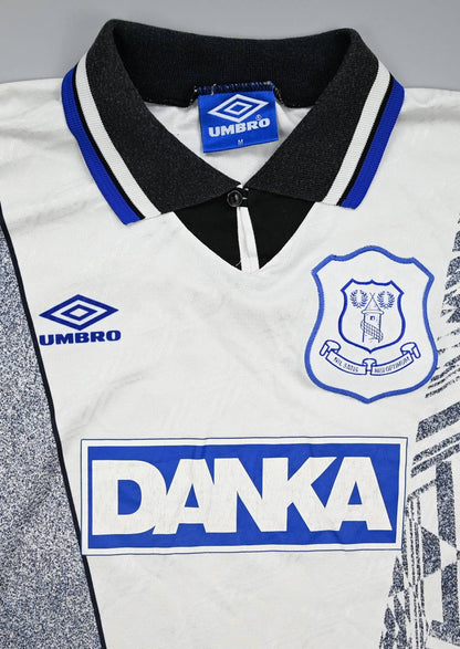 Maillot Everton Extérieur Umbro 1995-96 Vintage DANKA – M