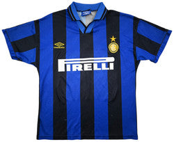 Maillot Inter Milan Domicile 1995-96 Umbro Pirelli vintage