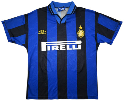 Maillot Inter Milan Domicile 1995-96 Umbro Pirelli vintage