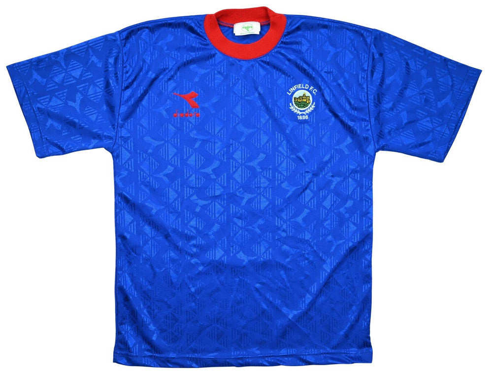 Maillot Linfield FC Domicile Diadora 1995-96 vintage - collector