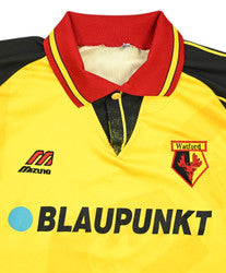 Maillot Watford 1995-96 Mizuno Domicile Vintage Blaupunkt