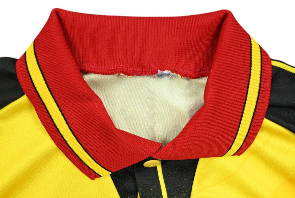 Maillot Watford 1995-96 Mizuno Domicile Vintage Blaupunkt