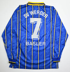 Maillot Werder Bremen 1995-96 Puma Basler Domicile Vintage