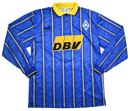 Maillot Werder Bremen 1995-96 Puma Basler Domicile Vintage