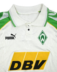 Maillot Werder Bremen Extérieur Puma 1995-96 Manches Longues Vintage