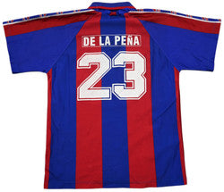 Maillot FC Barcelona 1995-97 De La Peña Domicile vintage L Boys