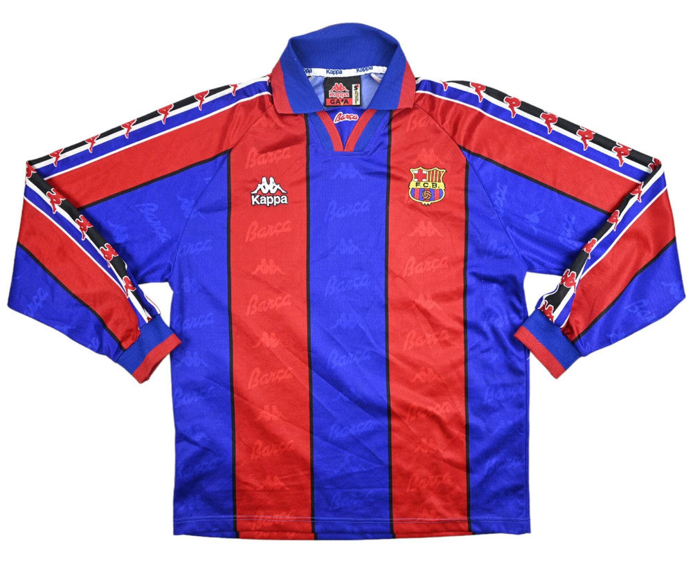 Maillot FC Barcelona 1995-97 Kappa Manches Longues Vintage S