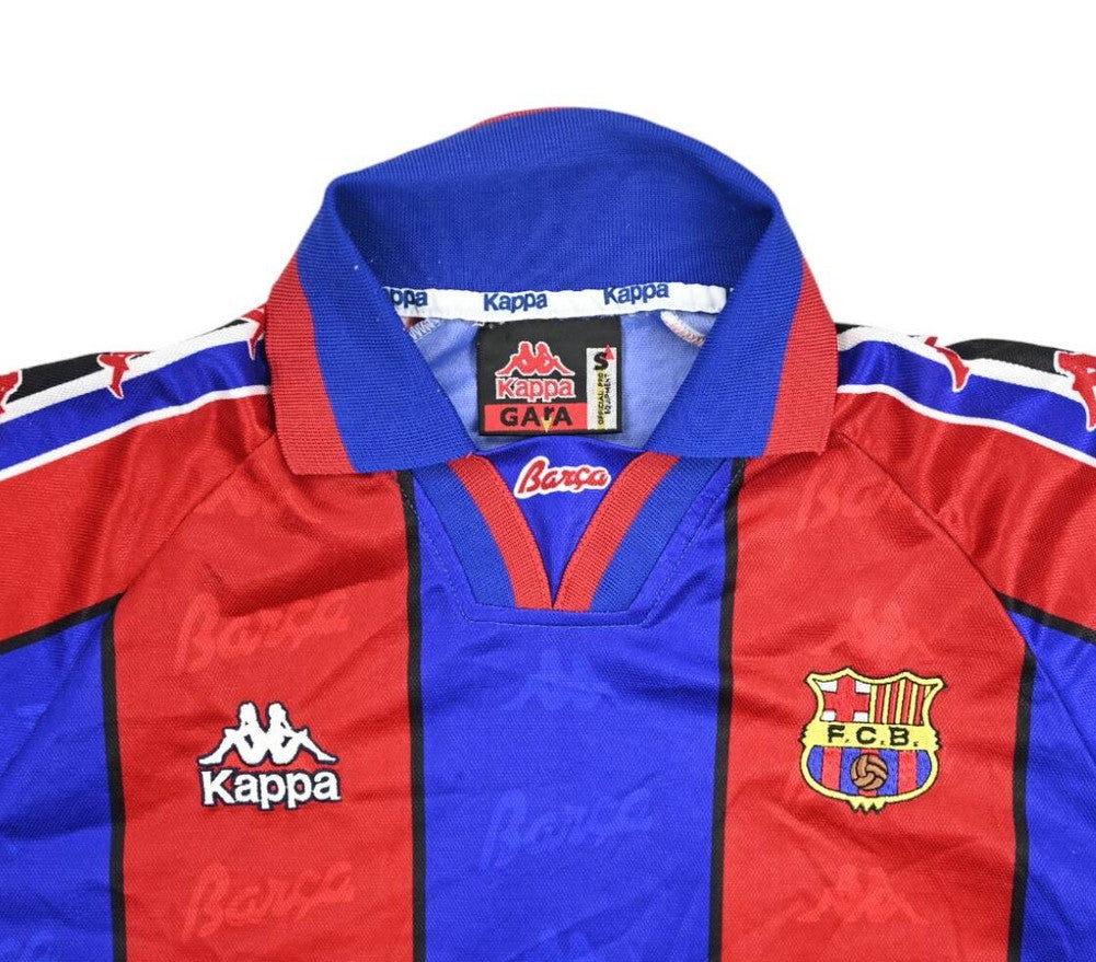 Maillot FC Barcelona 1995-97 Kappa Manches Longues Vintage S