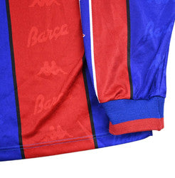 Maillot FC Barcelona 1995-97 Kappa Manches Longues Vintage S