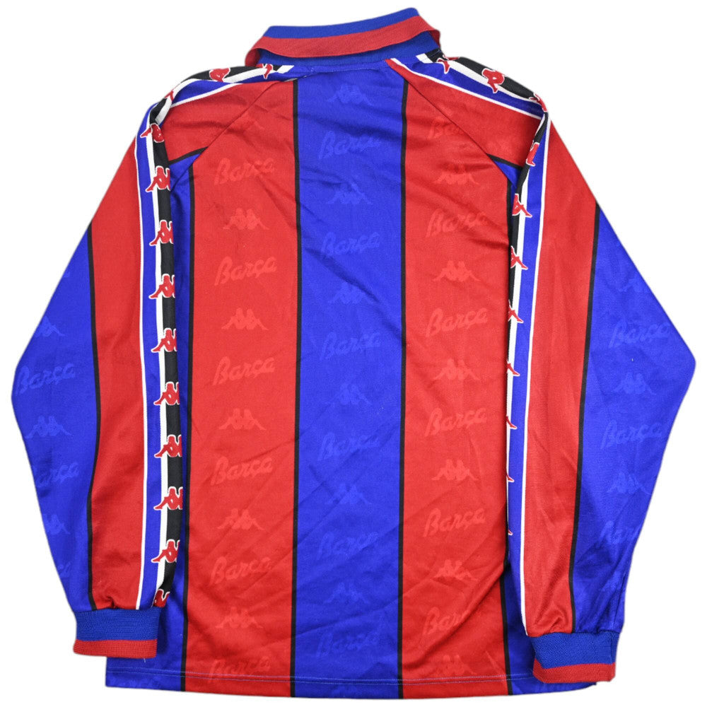 Maillot FC Barcelona 1995-97 Kappa Manches Longues Vintage S