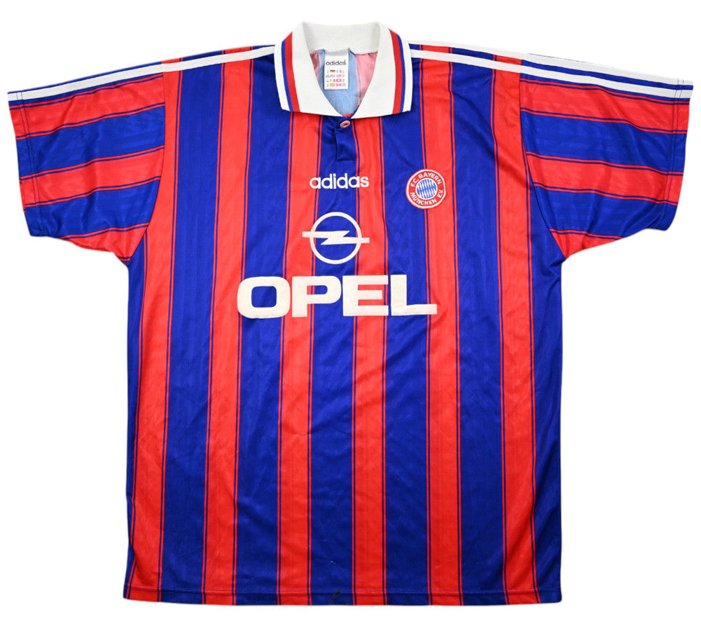 Maillot Bayern Munich 1995-97 Adidas OPEL vintage domicile XL