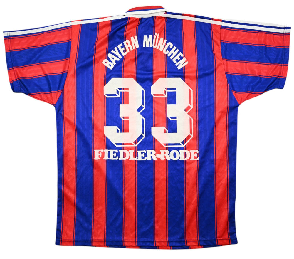 Maillot Bayern Munich 1995-97 Adidas OPEL vintage domicile XL