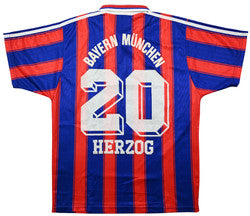 Maillot Bayern Munich 1995-97 Adidas Herzog Domicile Vintage