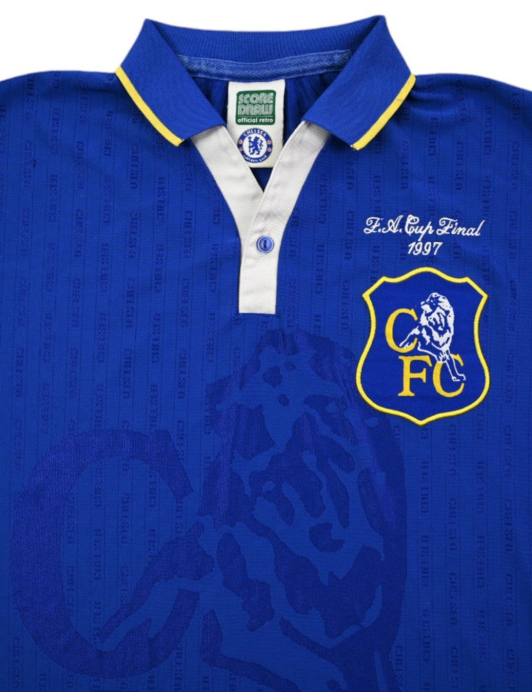 Maillot Chelsea Domicile 1995-97 Score Draw Vintage Collector