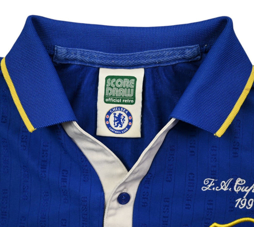 Maillot Chelsea Domicile 1995-97 Score Draw Vintage Collector