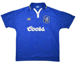 Maillot Chelsea 1995-97 Umbro Domicile Vintage Gullit Coors