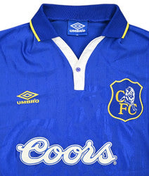 Maillot Chelsea 1995-97 Umbro Domicile Vintage Gullit Coors