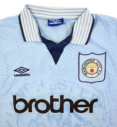 Maillot Manchester City 1995-97 Domicile Umbro Brother vintage
