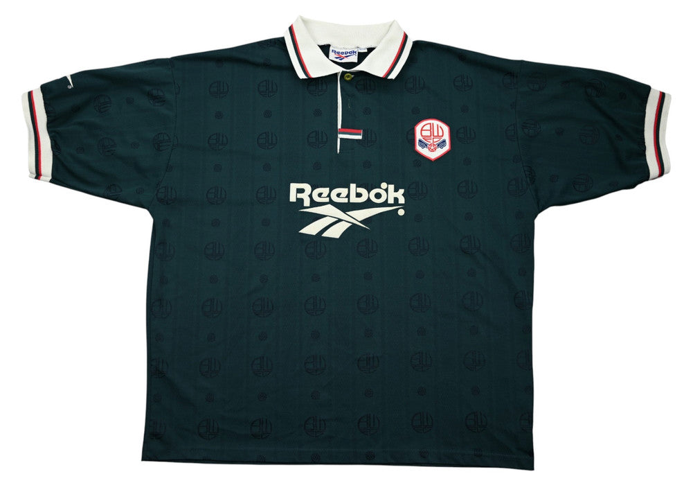 Maillot Bolton Wanderers Extérieur Reebok 1996-97 Vintage 3XL