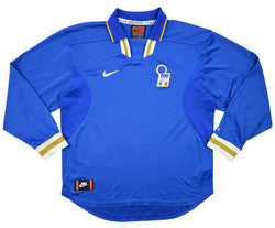 Maillot Italie Domicile Nike 1996-97 Manches Longues XL Vintage