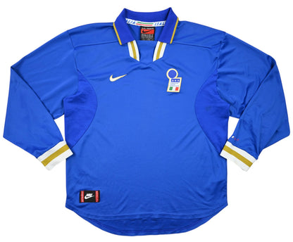 Maillot Italie Domicile Nike 1996-97 Manches Longues XL Vintage