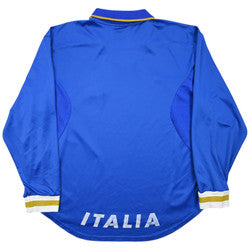 Maillot Italie Domicile Nike 1996-97 Manches Longues XL Vintage