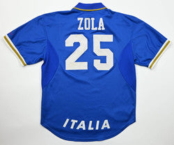 Maillot Italie 1996-97 Nike Domicile Flocage Zola Vintage L