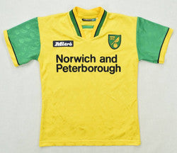 Maillot Norwich City Domicile 1996-97 Mitre Vintage Taille 30/32