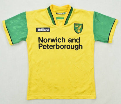 Maillot Norwich City Domicile 1996-97 Mitre Vintage Taille 30/32