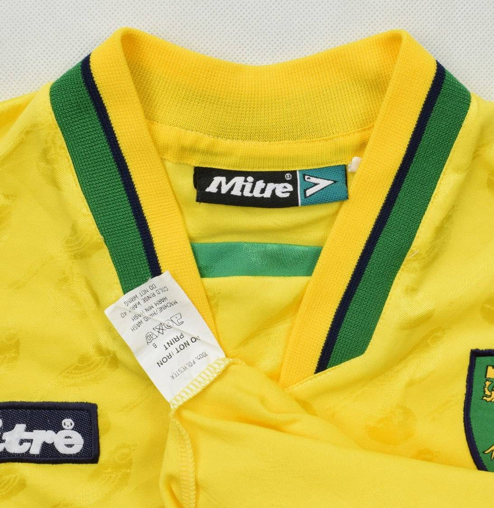 Maillot Norwich City Domicile 1996-97 Mitre Vintage Taille 30/32