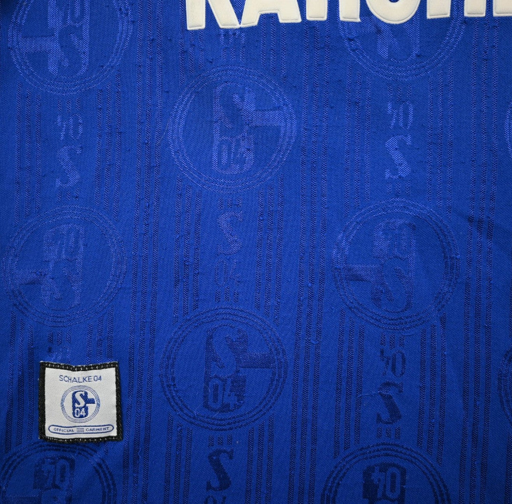 Maillot Schalke 04 1996-97 Adidas Domicile Anderbrugge vintage