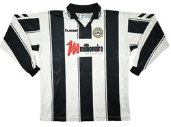 Maillot Udinese 1996-97 Hummel Domicile Longues Manches Vintage