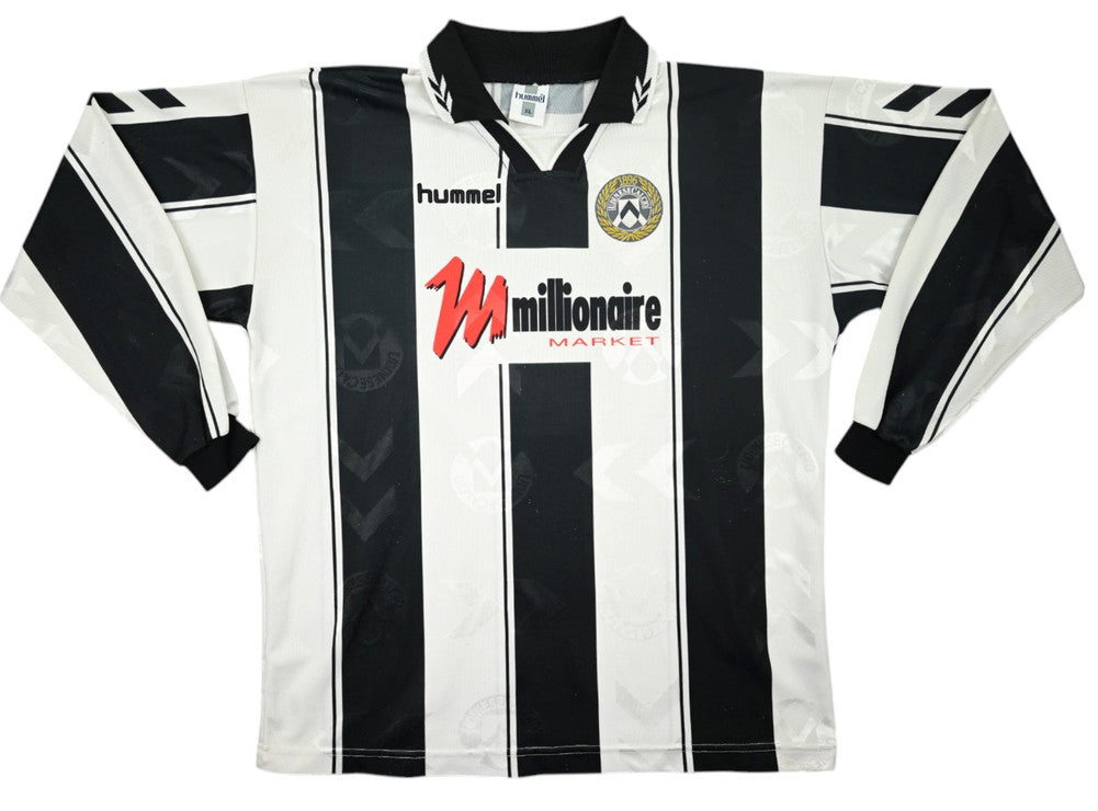 Maillot Udinese 1996-97 Hummel Domicile Longues Manches Vintage