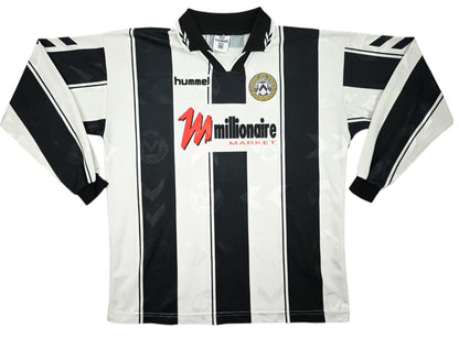 Maillot Udinese 1996-97 Hummel Domicile Longues Manches Vintage