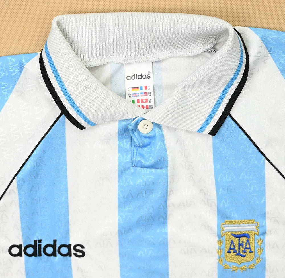 Maillot Argentine 1996-98 Adidas Zanetti Domicile Vintage