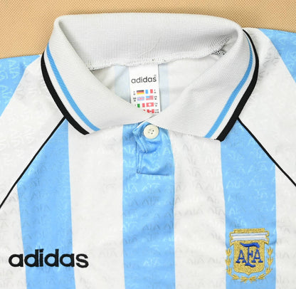 Maillot Argentine 1996-98 Adidas Zanetti Domicile Vintage