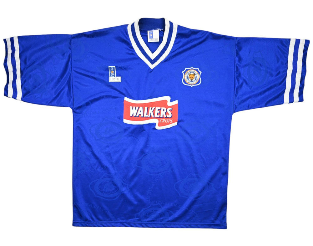 Maillot Leicester City Domicile 1996-98 Beattie Vintage 9/10
