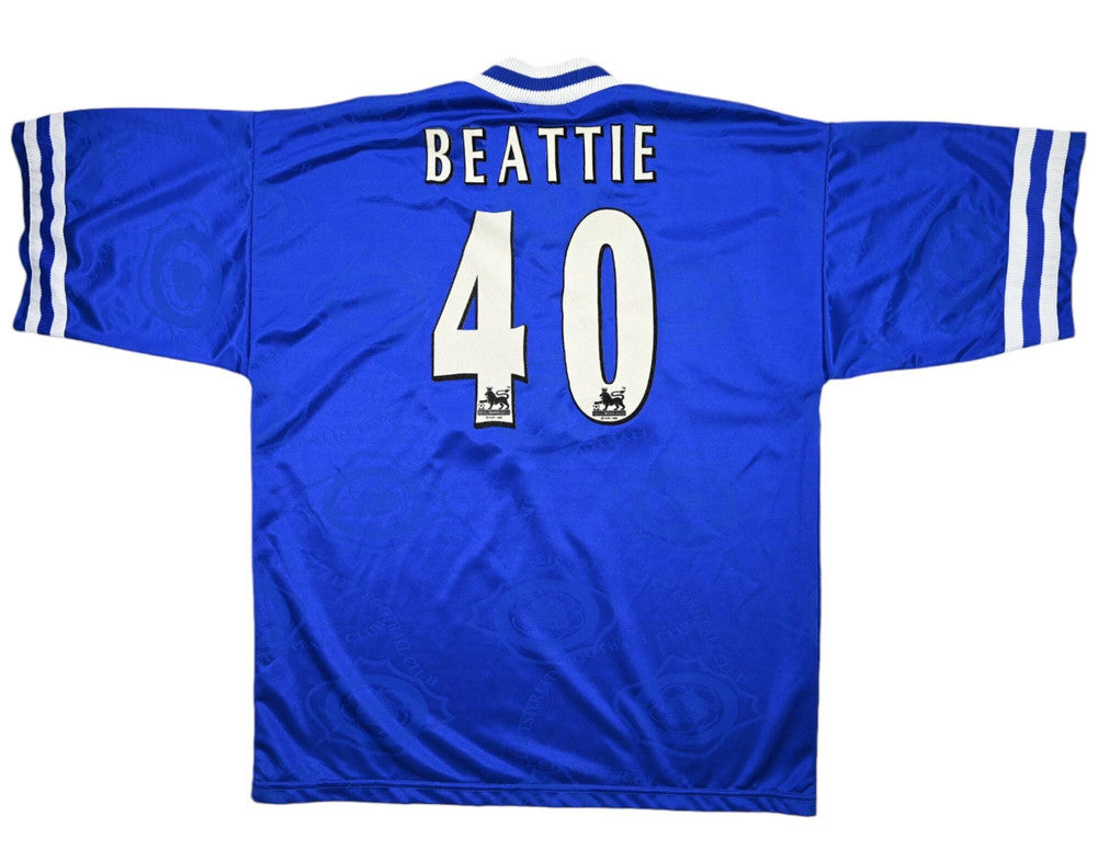 Maillot Leicester City Domicile 1996-98 Beattie Vintage 9/10