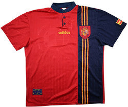Maillot Espagne Domicile Adidas 1996-98 Vintage XL
