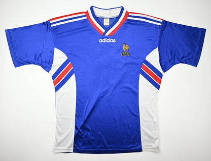 Maillot France Espoirs 1996 Adidas Match Worn Savini Vintage