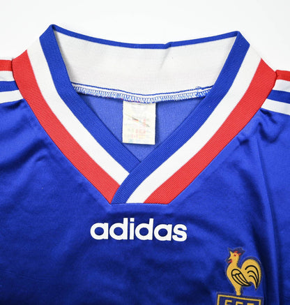 Maillot France Espoirs 1996 Adidas Match Worn Savini Vintage