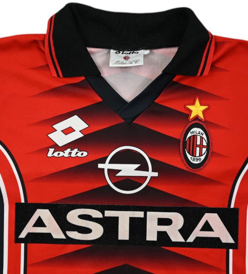 Maillot AC Milan Domicile 1997-98 Lotto OPEL vintage collector