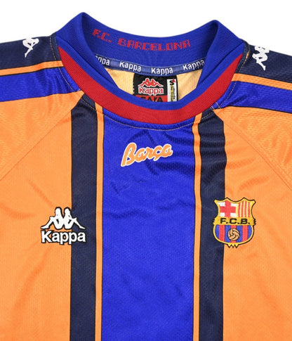 Maillot FC Barcelona Extérieur Kappa 1997-98 Anderson vintage